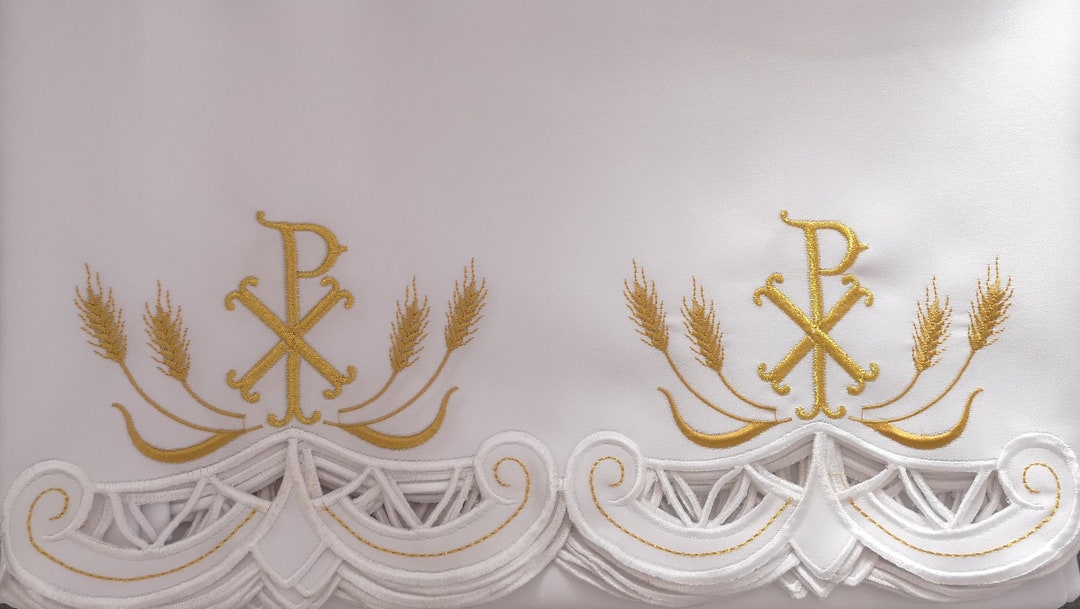 Embroidered Altar Cloth - Eucharistic Pattern (101) - Etsy