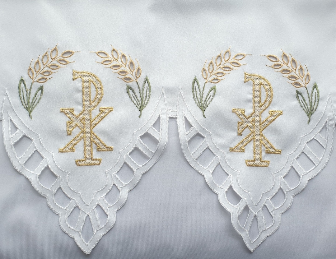 Embroidered Altar Cloth - Eucharistic Pattern (149) - Etsy