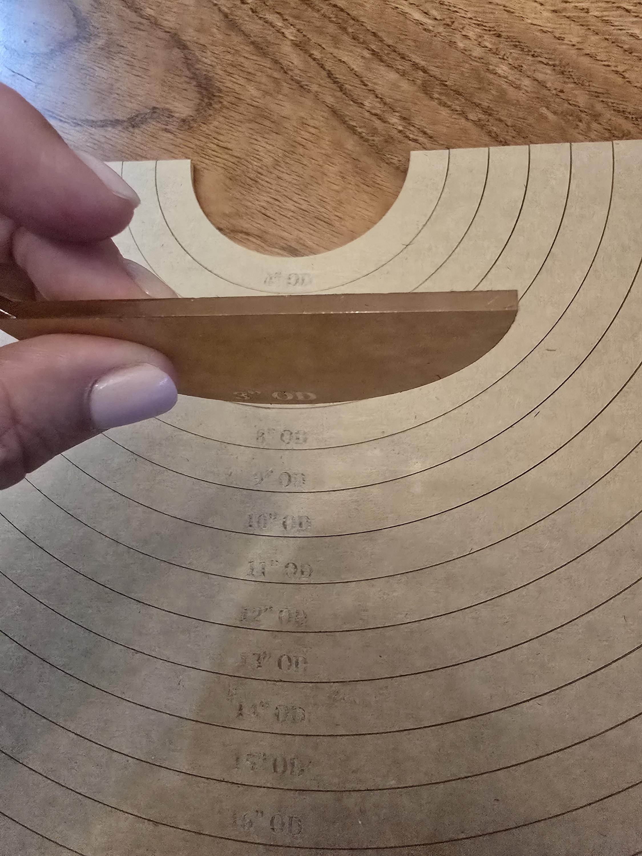 Acrylic Semi Circle Router Template - Etsy