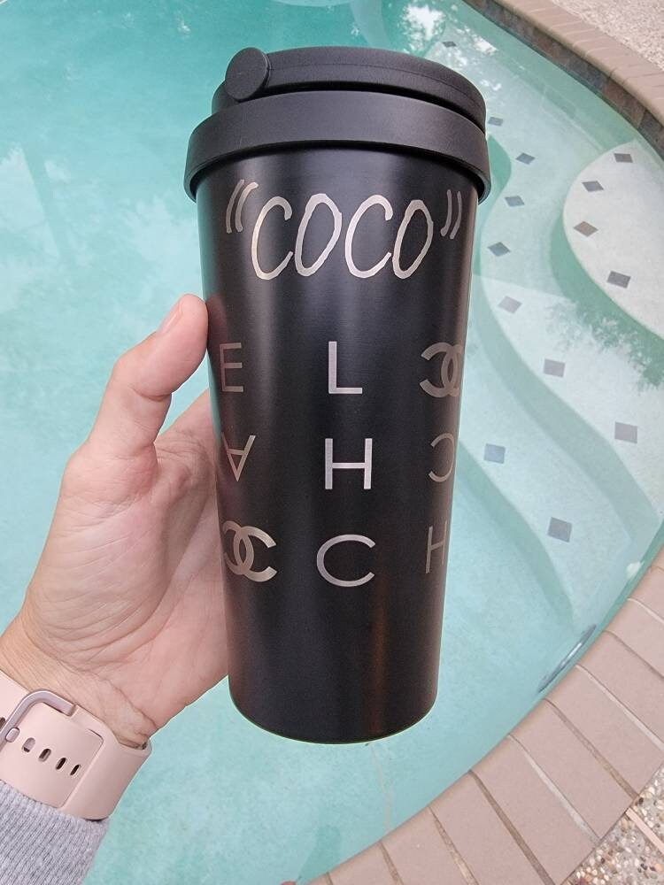 CoCo Chanel Starbucks Cold Cup  Starbucks cups, Starbucks cup