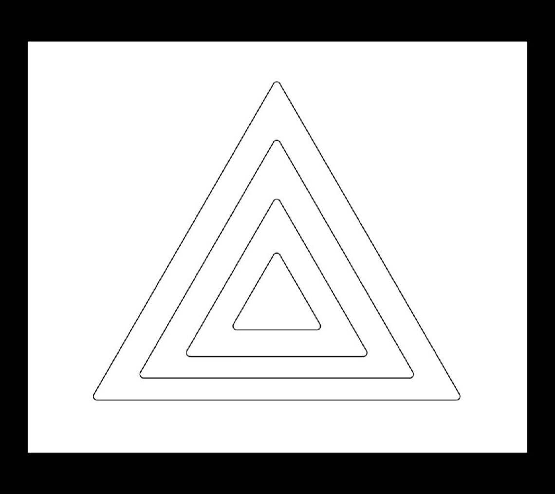 Acrylic Triangle Router Template With Rounded Corners - Etsy