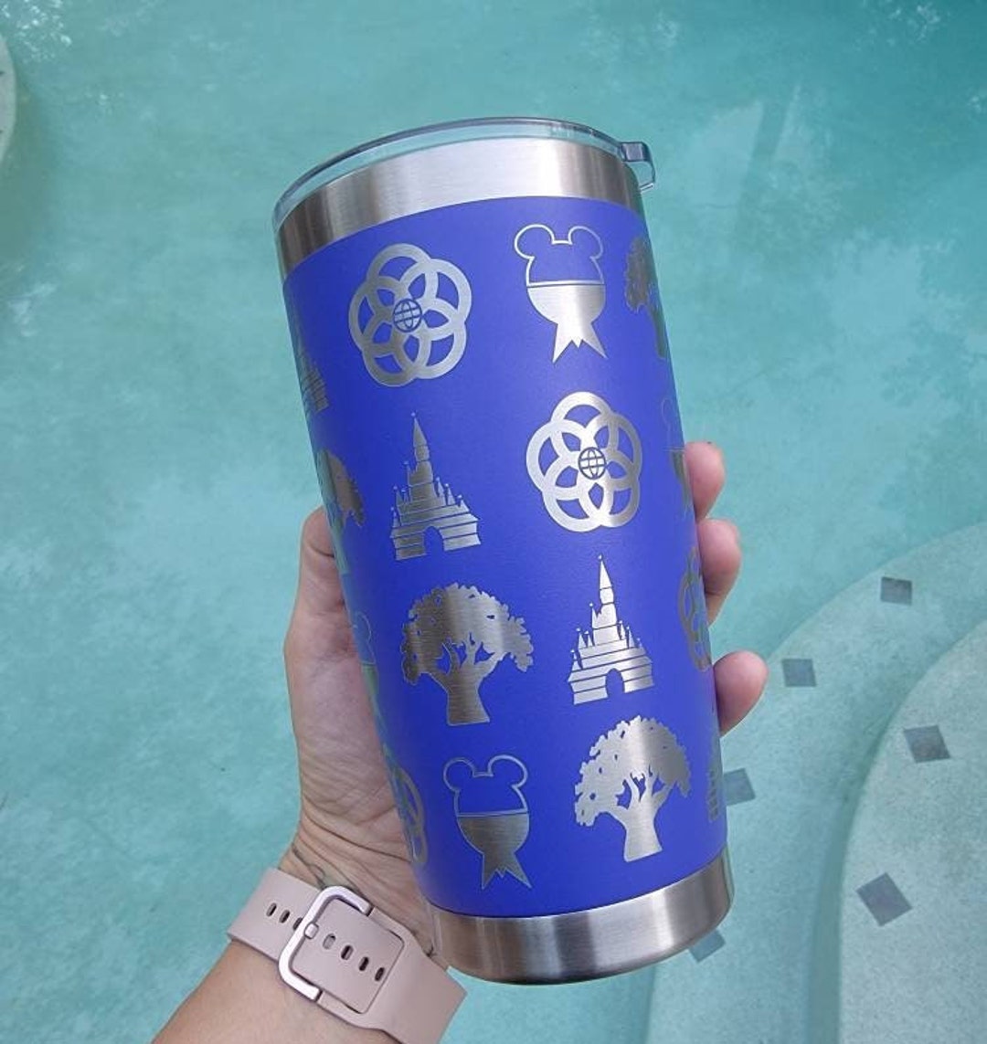 Custom Engraved Tumbler for Mom Park Logos Etsy