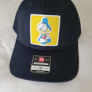 Donald Duck Hat, Donald Duck Patch Hat, Donald Hat, Donald Patch