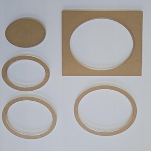 Acrylic Oval Router Template: Woodworking Stencil