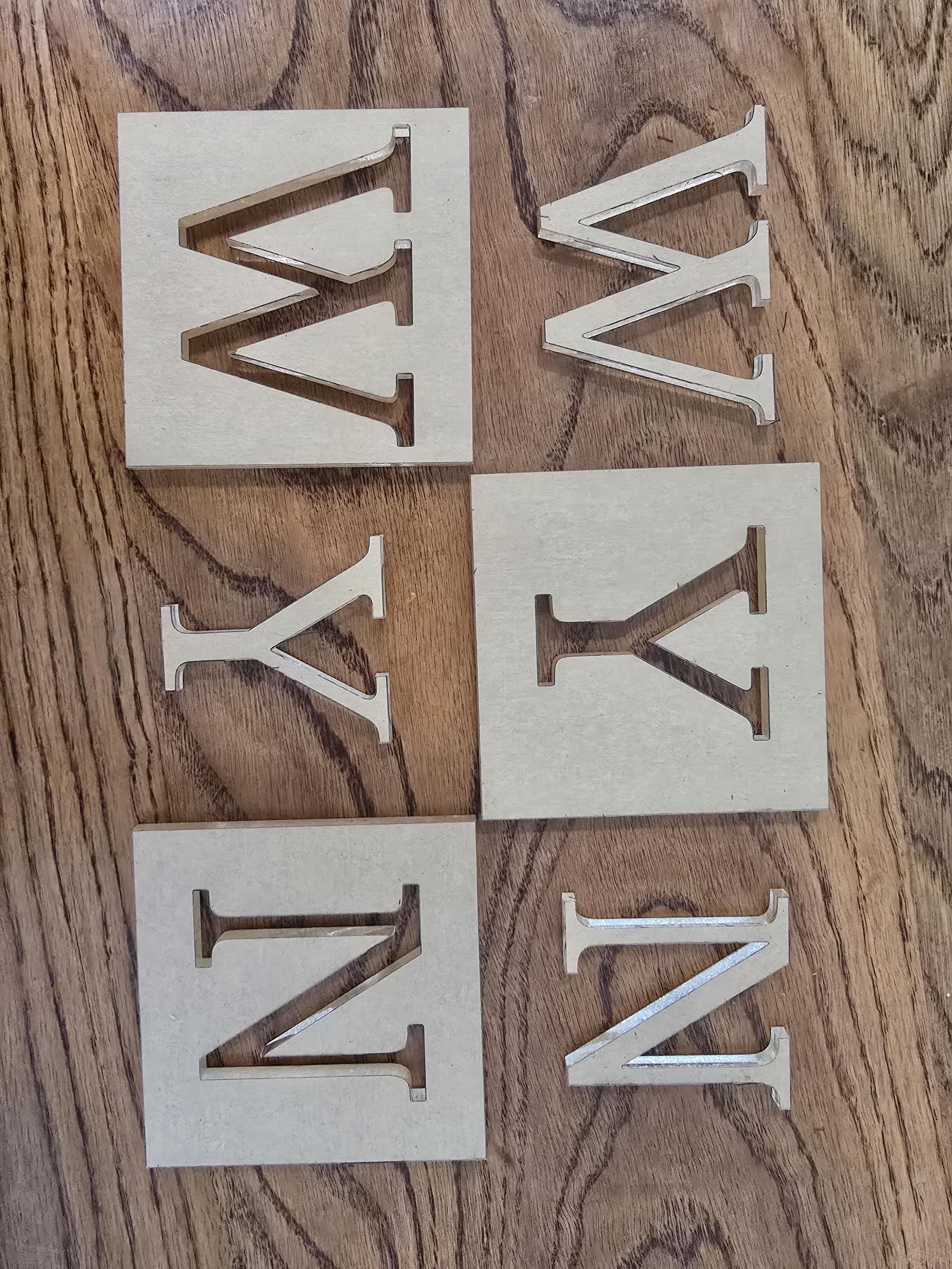 Acrylic Alphabet Router Template: Woodworking Stencil - Etsy