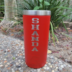 Custom Engraved Skinny Can Cooler Personalized