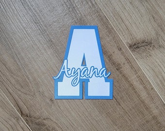 Custom Varsity Letter Patch: Twill Iron-On Applique, Made in USA