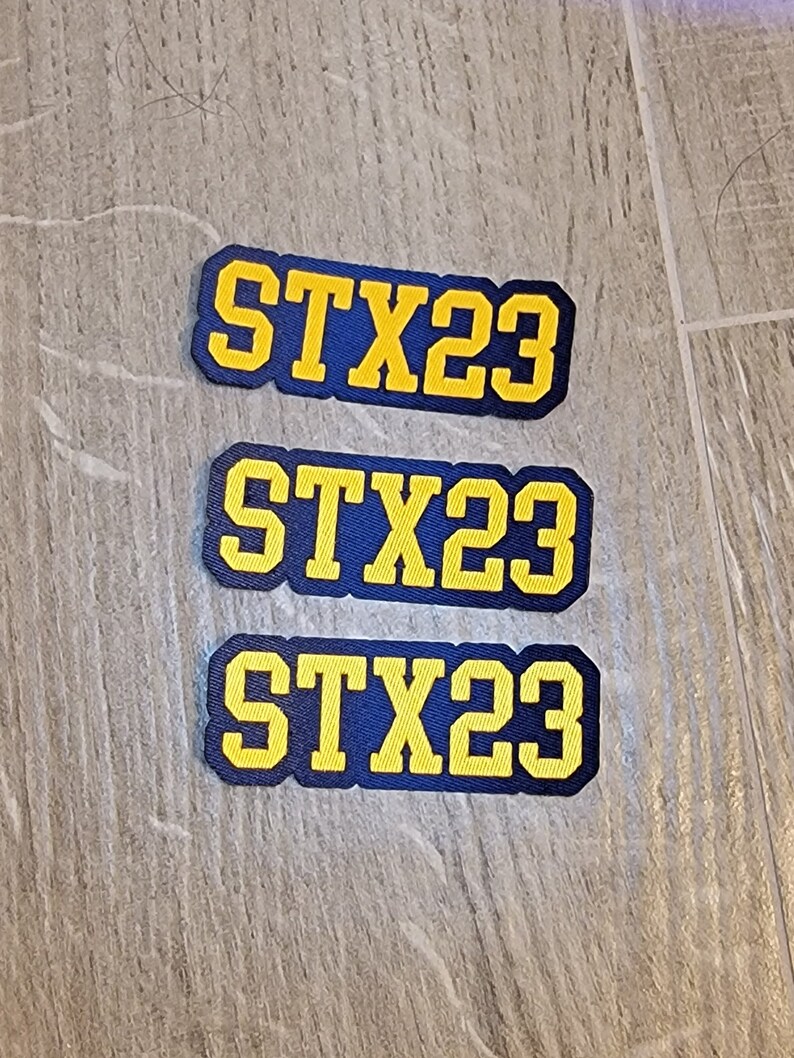 Custom Engraved 2 Ironon Name Patch for Backpacks Etsy