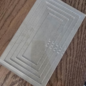 Acrylic Rectangle Tray Template, Router Template, Router Stencil, Texas Router Template- Custom size