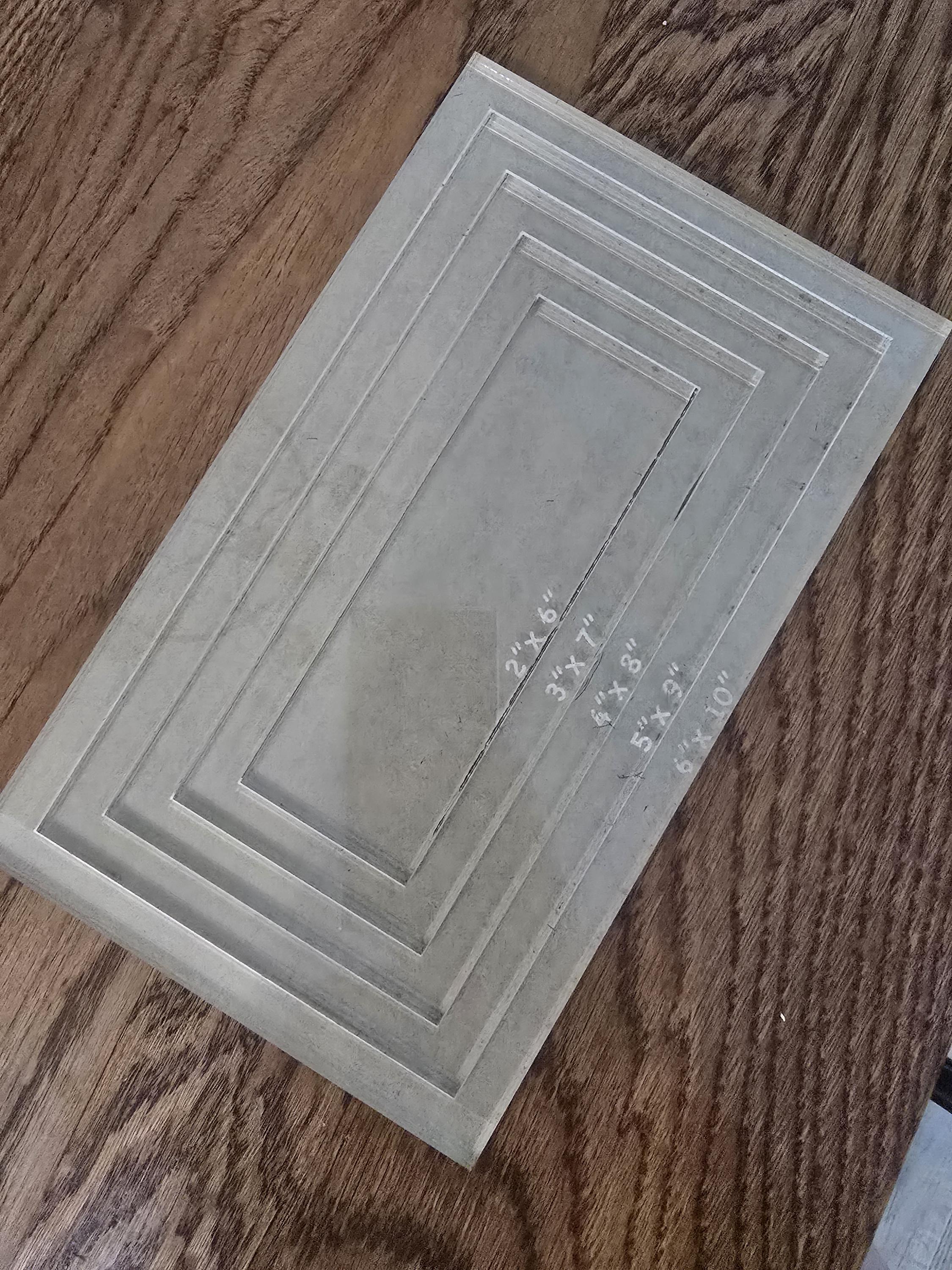 Acrylic Rectangle Router Template: Woodworking Stencil - Etsy