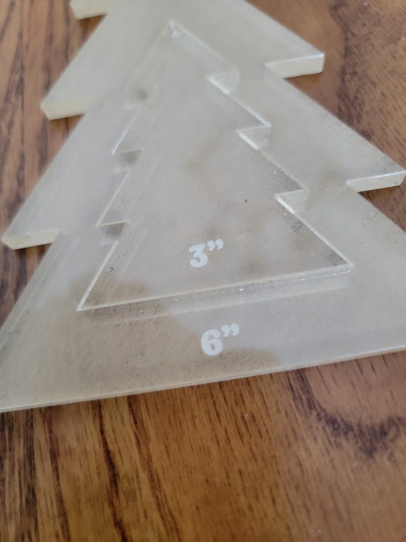 Acrylic Christmas Tree Router Template Woodworking Stencil Etsy