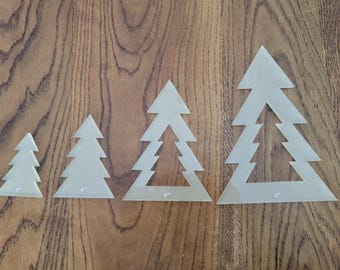 Acryl Weihnachtsbaum Fräser Vorlage: Holzbearbeitungsschablone