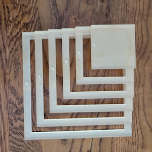 Acrylic Square Box Template, Router Template, Router Stencil, Texas Router Template