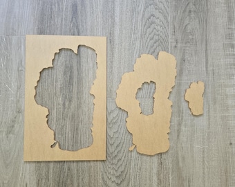 Benutzerdefinierte Acryl Lake Tahoe Fräser Vorlage: Holzbearbeitung Schablone
