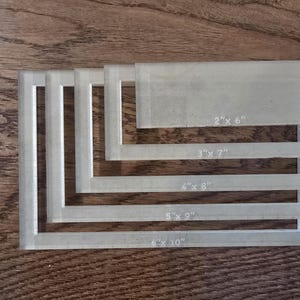 Acrylic Rectangle Tray Template, Router Template, Router Stencil, Texas Router Template