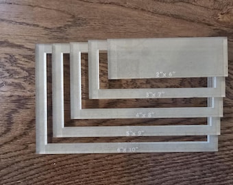 Acryl Rechteck Fräserschablone: Holzbearbeitungsschablone