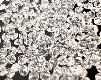 0,12Ct Brillant Runde Schnitt Weiße Lose Natürliche Diamant Paare Mit Zertifikat 