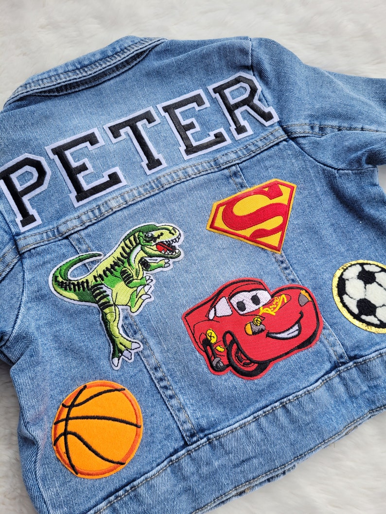 Custom 5 Patch Denim Jacket Etsy Australia