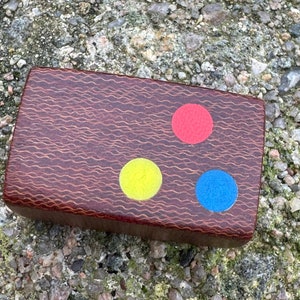 Vintage canvas micarta worry stone