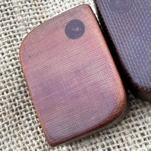 Handmade vintage micarta worry stone