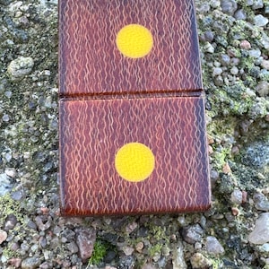 Handmade domino inspired worry stone