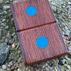 Handmade domino inspired worry stone