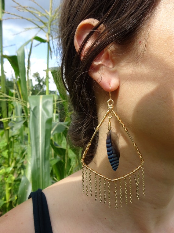 Blue Jay Earrings - Magnolia Mountain Jewelry