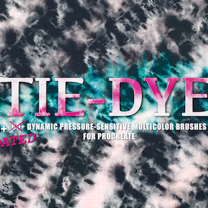 Tie Dye Watercolor Procreate Brushes