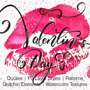 Valentine&#39;s Day Watercolour Kit