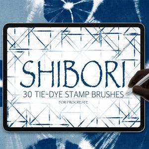 Shibori Tie Dye Procreate Brushes