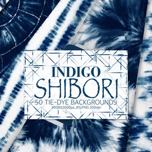 May include: A collection of 50 indigo shibori tie-dye backgrounds in a variety of patterns. The backgrounds are 3000x2000 pixels and are available in JPG and PNG formats at 300 dpi.