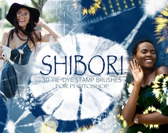 Shibori Watercolor Tie Dye Stamps for PS