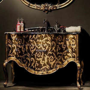 CERES 44&quot; Artistic Penture Single Sink Bathroom Vanity