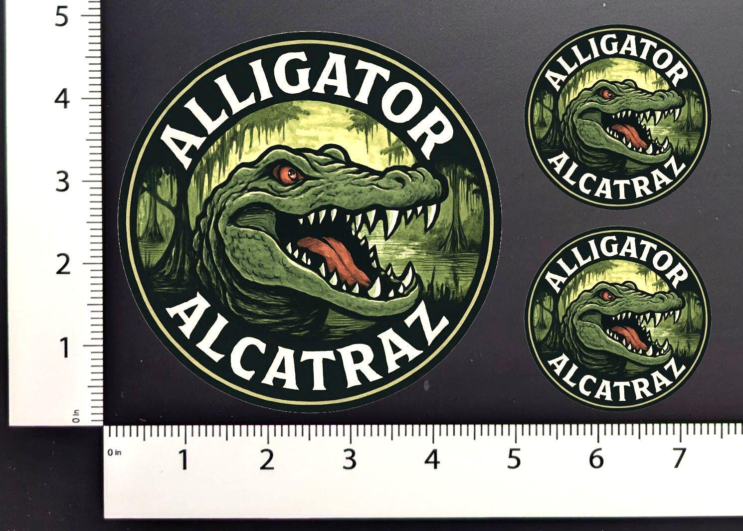 Alligator Alcatraz 3 Pack Sticker Set / 4.5