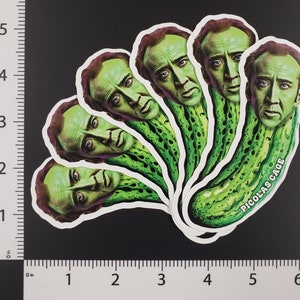 Picolas Cage 6 Pack Sticker Set / Nicolas Cage 4.5" Sticker / Nic Cage novelty