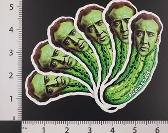 Picolas Cage 6 Pack Vinyl Decal Sticker Set / Nicolas Cage 4.5" Sticker / Nic Cage novelty