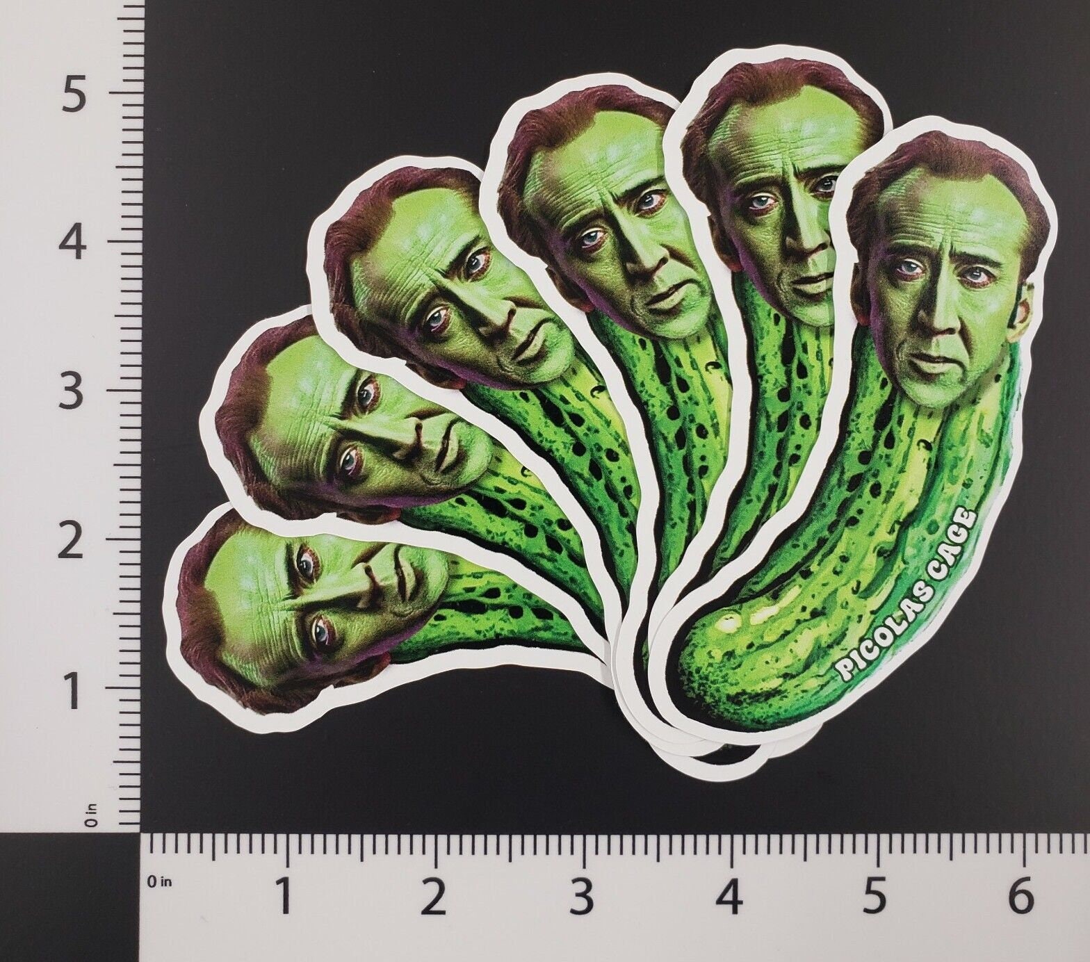 Picolas Cage 6 Pack Sticker Set / Nicolas Cage 4.5 Sticker / Nic Cage