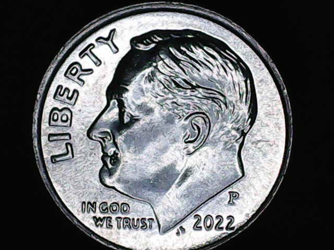 2022P Roosevelt Dime Error Drooling Roosevelt About Etsy