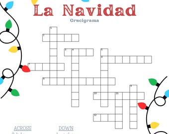 La Navidad Crucigrama (Christmas Crossword Puzzle)