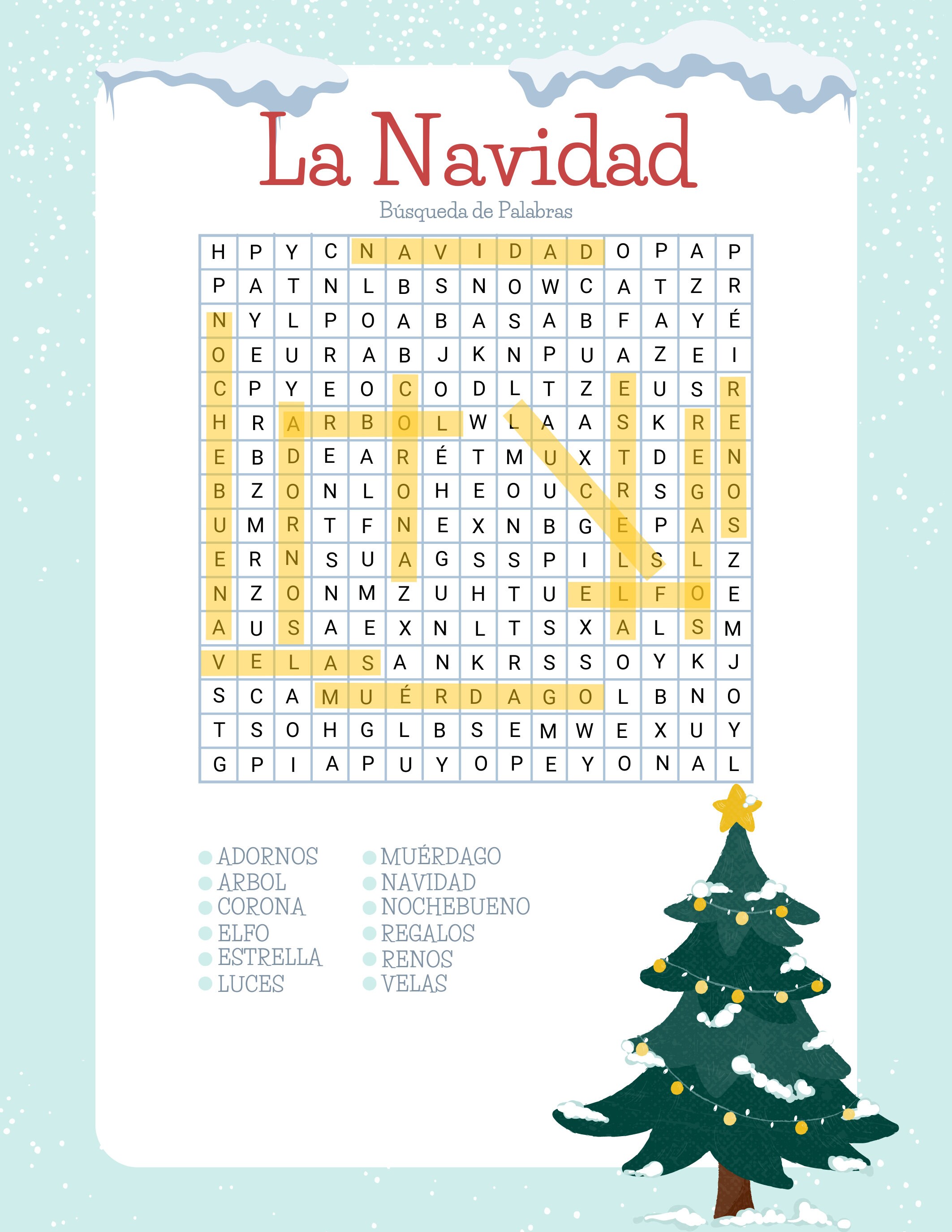 la-navidad-b-squeda-de-palabras-christmas-word-search-etsy