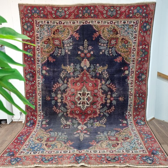 85×198 ViNTAGE TURKiSH RUG Turkish Vintage Red Rug, Oriental Pattern Rug, Area Rugs