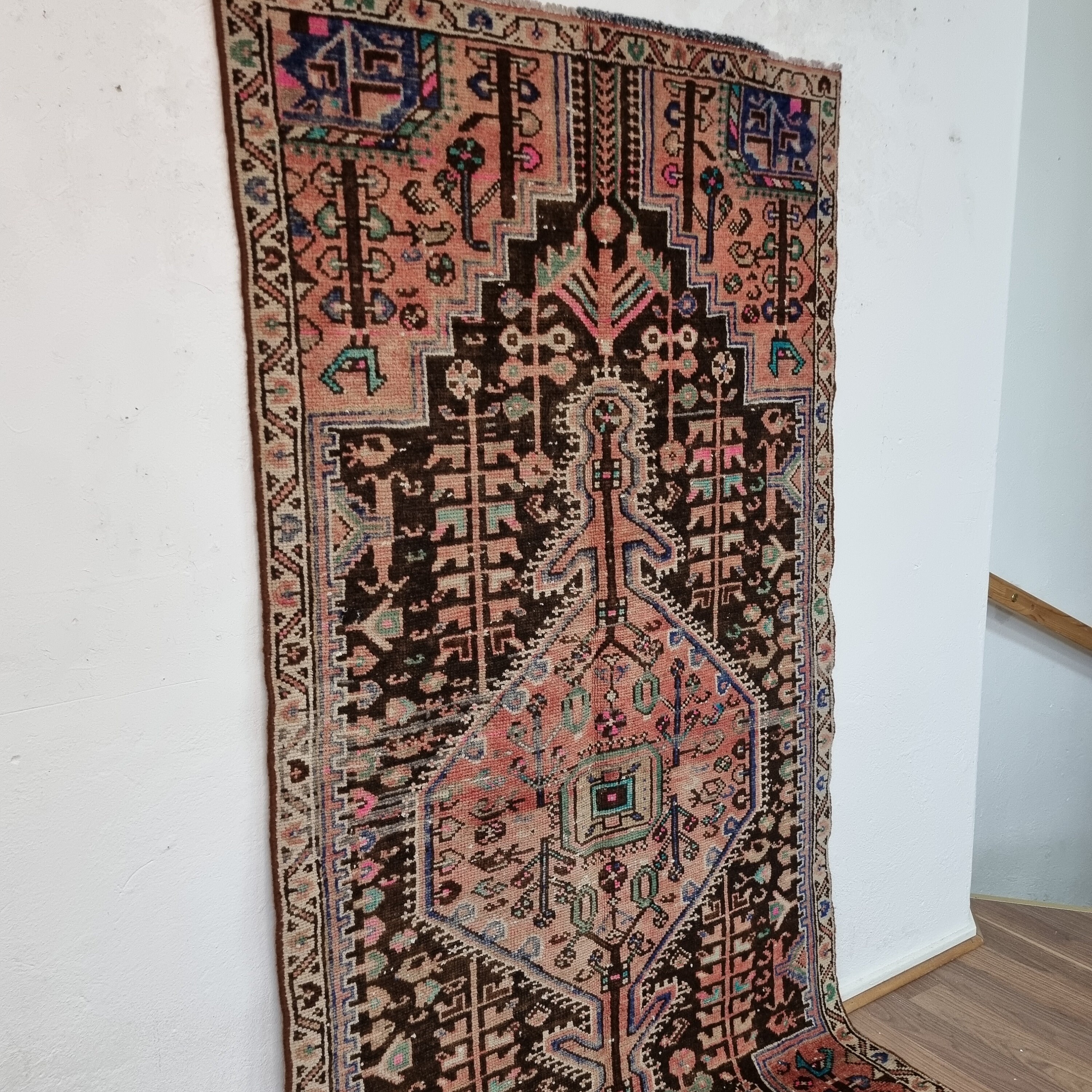 117.5×192 ViNTAGE TURKiSH RUG Turkish Vintage Rug, 7.2 X 3.3 Ft - (220x100 Cm) Unique Beautiful