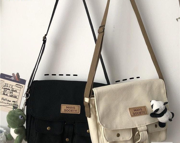 Mini Canvas Small Bags for Women Korean Style Versatile Messenger