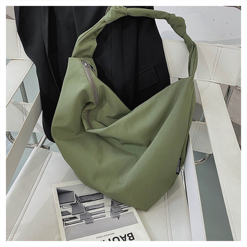 Minimalist Nylon Dumpling Crossbody Bag for Women Large - Etsy