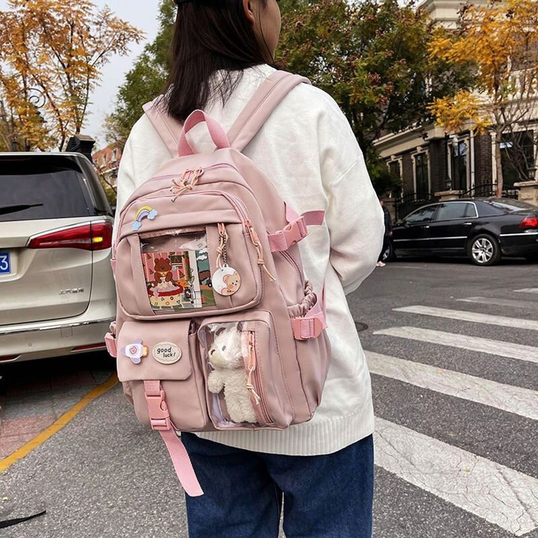 Cute Korean Kawaii Backpack Korean Large-capacity Backpack - Etsy