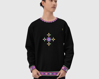 Ethiopian And Eritrean Habesha Style Unisex Sweatshirt Black