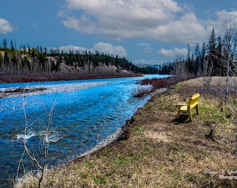 North Fork Flathead River Photography | Muurkunst Glacier National Park | Vredig landschap van Montana | Natuurdecoratieprint