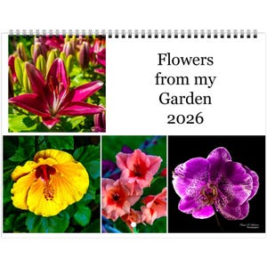 2026 Garden Flowers Wall calendars (US & CA)