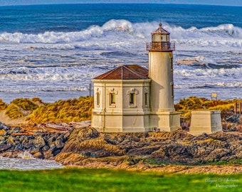 Coquille River Lighthouse, Lighthouse Photography, Oregon Coast Photography, Pacific Coast Photography, Coos County