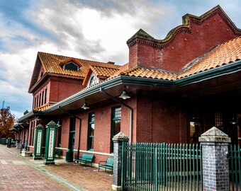 Historic Centralia Station, Northern Pacific Station, Washington State Photography, Railroad Photography, Living Room Art